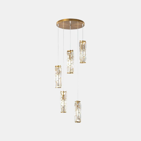 Kristallen Glazen Kroonluchter Hanglamp Moderne Industriële Stijl voor Elegante Woonruimtes - Afbeelding 3