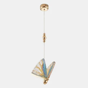 LED Gouden Vlinder Hangende Plafondlamp Decoratieve Sfeerverlichting