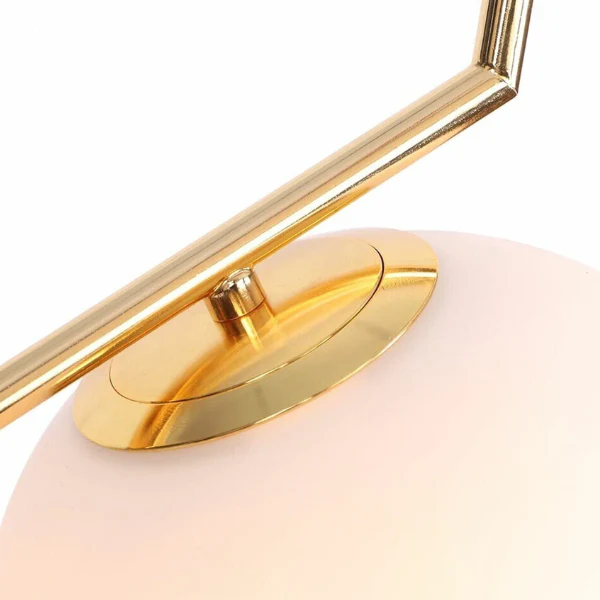 Minimalistische Hanglamp Licht Frosted Glazen Bol Verstelbare Gouden Afwerking Elegante Sfeer - Afbeelding 5