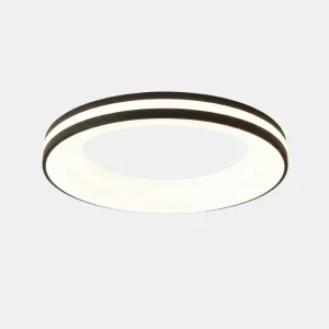 Moderne Cirkel Plafondlamp met Dimbaar Warm en Wit Licht