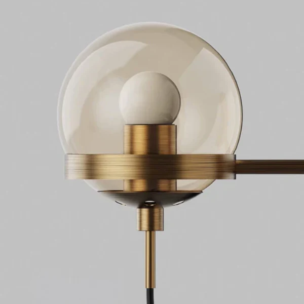 Moderne Glazen Bol Wandlamp Minimalistische Art Deco Stijl voor Elegante Verlichting - Afbeelding 4