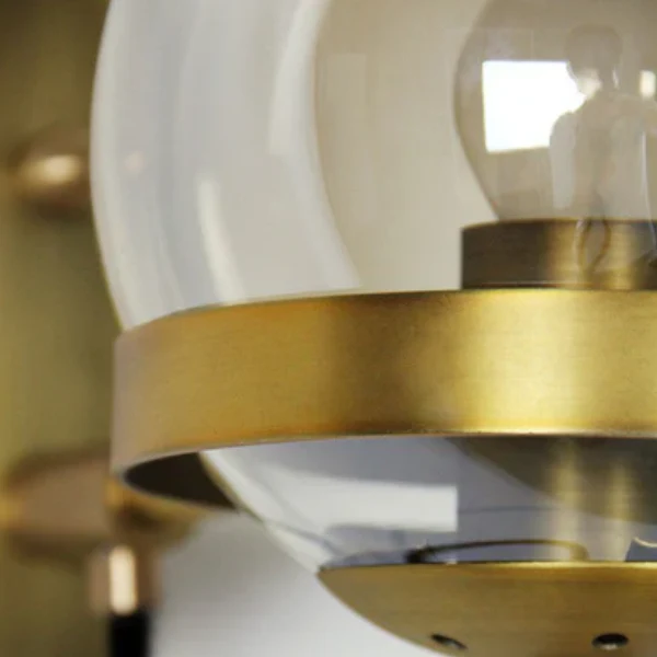 Moderne Glazen Bol Wandlamp Minimalistische Art Deco Stijl voor Elegante Verlichting - Afbeelding 6