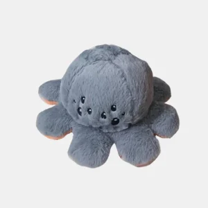 Omkeerbare Mini Octopus Knuffel Speelgoed Zacht Stemmingsveranderend Knuffeldier voor Kinderen en Volwassenen