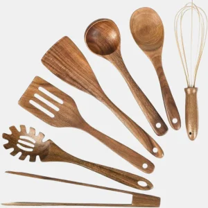 Premium Houten Keukengerei Set Stijlvol Veilig Koken