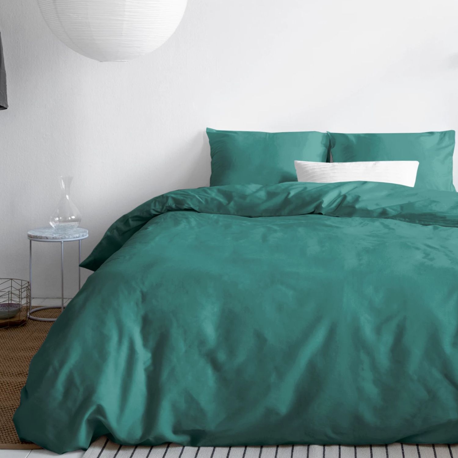 Primaviera Uni Satijn Dekbedovertrek – 140×200/220cm – Groen - Afbeelding 5