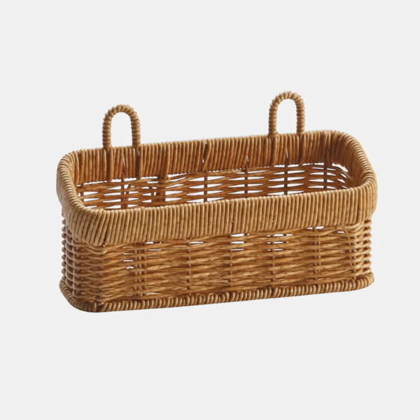 Rattan Opbergmand Organizer Handgevlochten Look Ruimtebesparende Woonoplossing