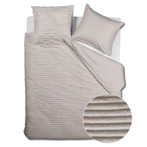 Rivièra Maison Dekbedovertrek Furry Stripes – 200 x 200/220