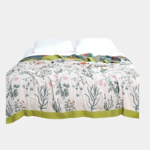 Scandinavische Boho Woondeken van Zuivere Katoen – Stijlvolle Warmte voor Bed en Bank