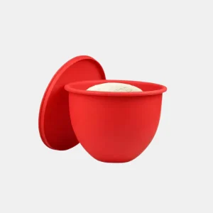 Siliconen Deegkom Inzet met Deksel voor Makkelijk Bakken Houdt Deeg Netjes en Vers