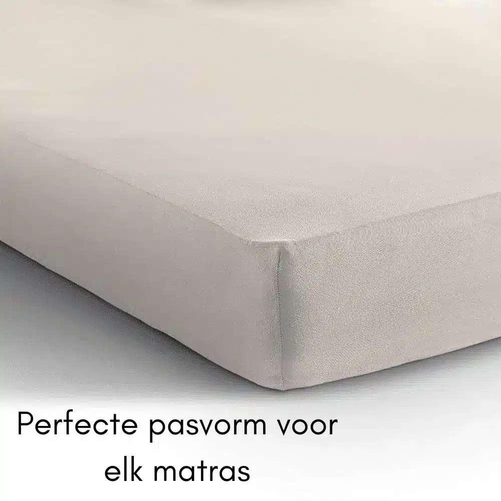 Sleeps Jersey Hoeslaken Crème – 80/90×200/220 cm - Afbeelding 5