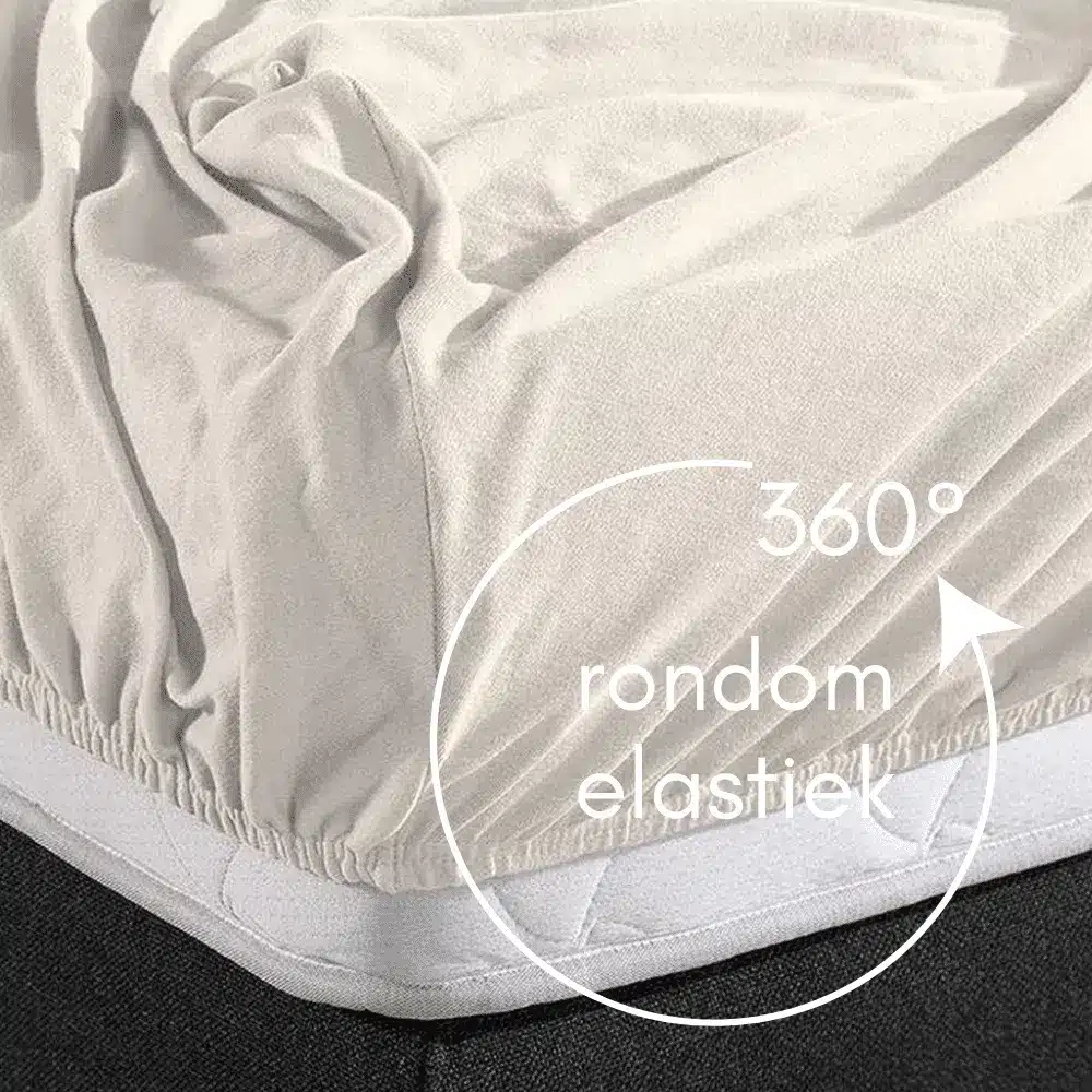 Sleeps Jersey Hoeslaken Crème – 80/90×200/220 cm - Afbeelding 6