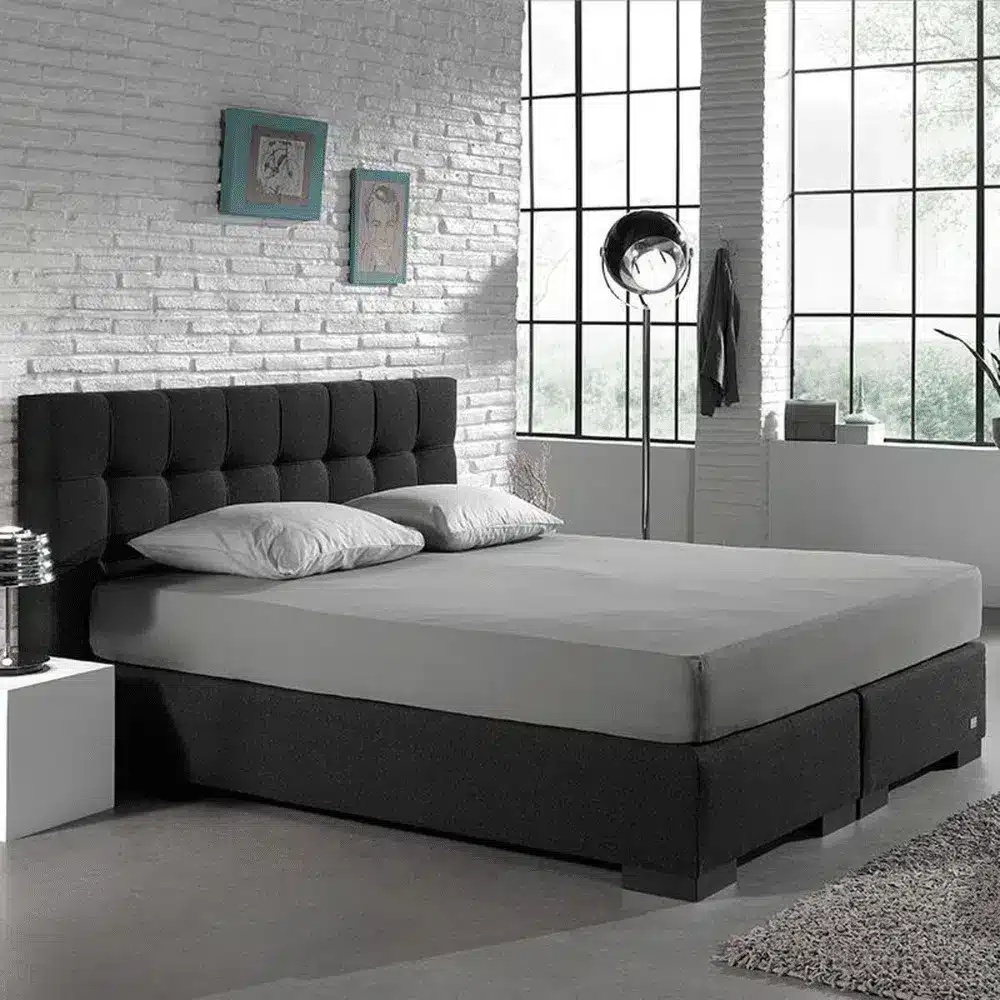 Sleeps Dubbel Jersey Hoeslaken Grijs 180×200/220 cm - Afbeelding 3