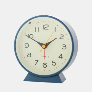 Stille Retro Wekker Batterijgevoed Niet-Tikkend met Nachtlampje voor Slaapkamer en Bureau