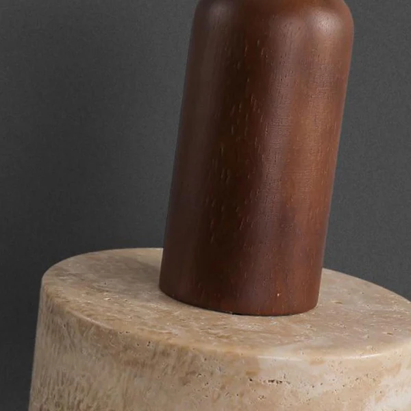 Travertijn Hanglamp Warme Gloed Minimalistisch Ontwerp voor Gezellige Ruimtes - Afbeelding 4