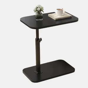 Verstelbare Bijzettafel Houten Blad Met Metalen Frame Voor Veelzijdig Gebruik