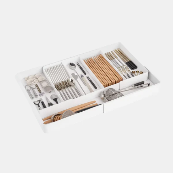 Verstelbare Lade Organizer Uitschuifbaar Systeem voor Moeiteloze Opbergruimte