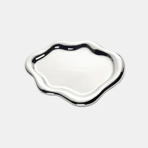 Witte Wolk Keramische Tray Onregelmatige Vorm Stijlvol Duurzaam