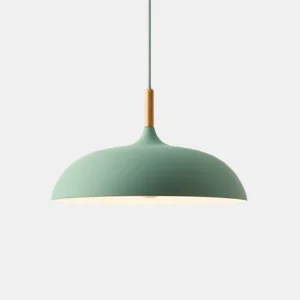 Zachte Pastel Hanglamp Verstelbaar Metaal en Hout voor Stijlvolle Huisdecoratie