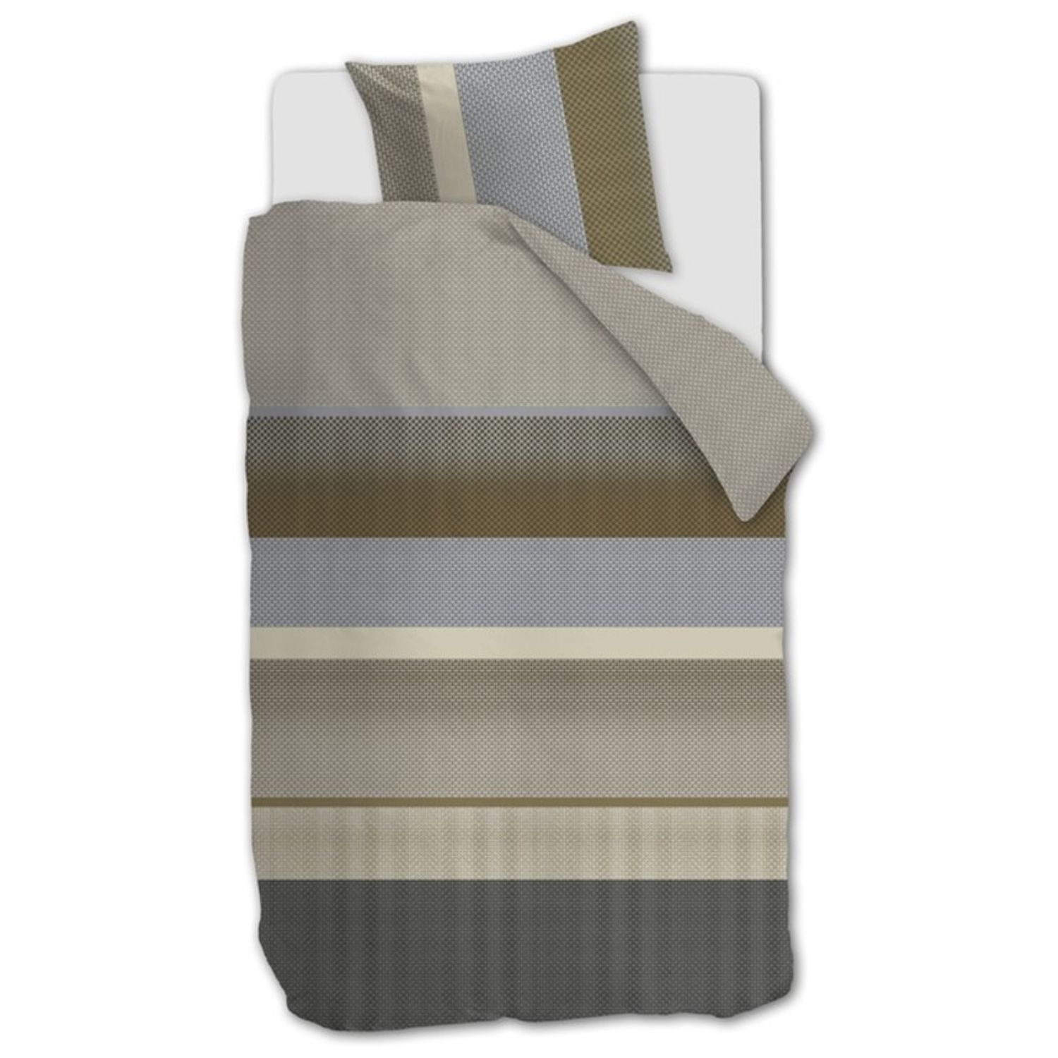 Beddinghouse Marthe Dekbedovertrek Zand – 140×200/220 cm