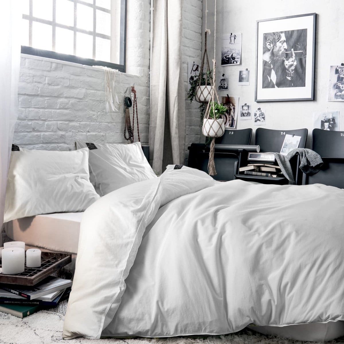 Blckout Dekbedovertrek Oslo Wit – 200×200/220 cm – Organisch Katoen – Hoogwaardig & Duurzaam - Afbeelding 3