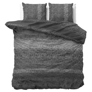 Dreamhouse Knits Dekbedovertrek Flanel Antraciet – 200×200/220 cm – Super Zacht en Heerlijk Warm