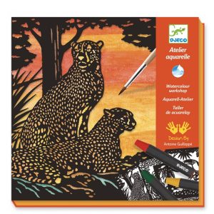 Aquarell Atelier luipaard