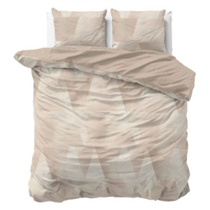 Sleeptime Dekbedovertrek Blush Angles Zand – 200×200/220 cm