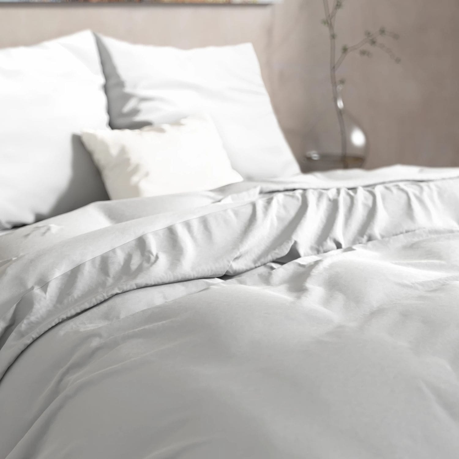 Dreamhouse Mendez Dekbedovertrek Flanel Wit – 140×200/220 cm - Afbeelding 5