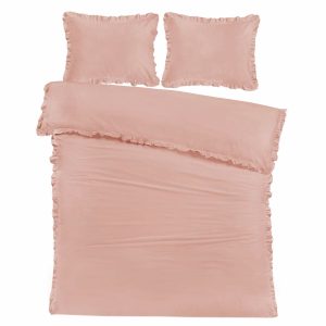 Papillon Fleur Dekbedovertrek – 200×200/220 cm – Roze