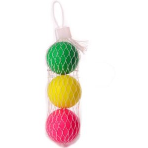 Beachballballen 3 stuks in net
