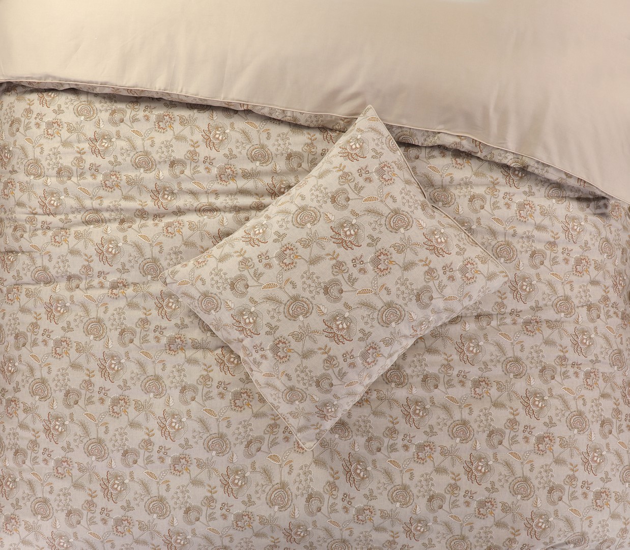 Papillon Freya Dekbedovertrek Eenpersoons – 140×200/220 – Beige - Afbeelding 5