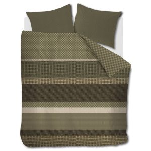 Beddinghouse Fera Flanel Dekbedovertrek Groen – 200×200/220 cm