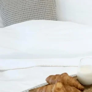 Dekbedovertrek percal katoen – Clay Wit-Beige