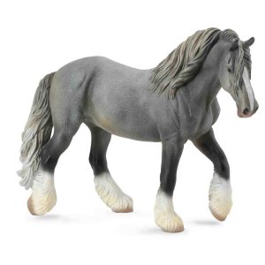 Collecta 3388574 Shire Horse Merrie Grijs