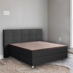 Droomtextiel Topper Hoeslaken – Katoen Satijn 180×220 cm – Taupe