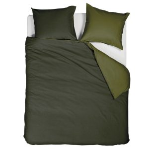 Beddinghouse Warm Dekbedovertrek Flanel Groen – 200×200/220 cm