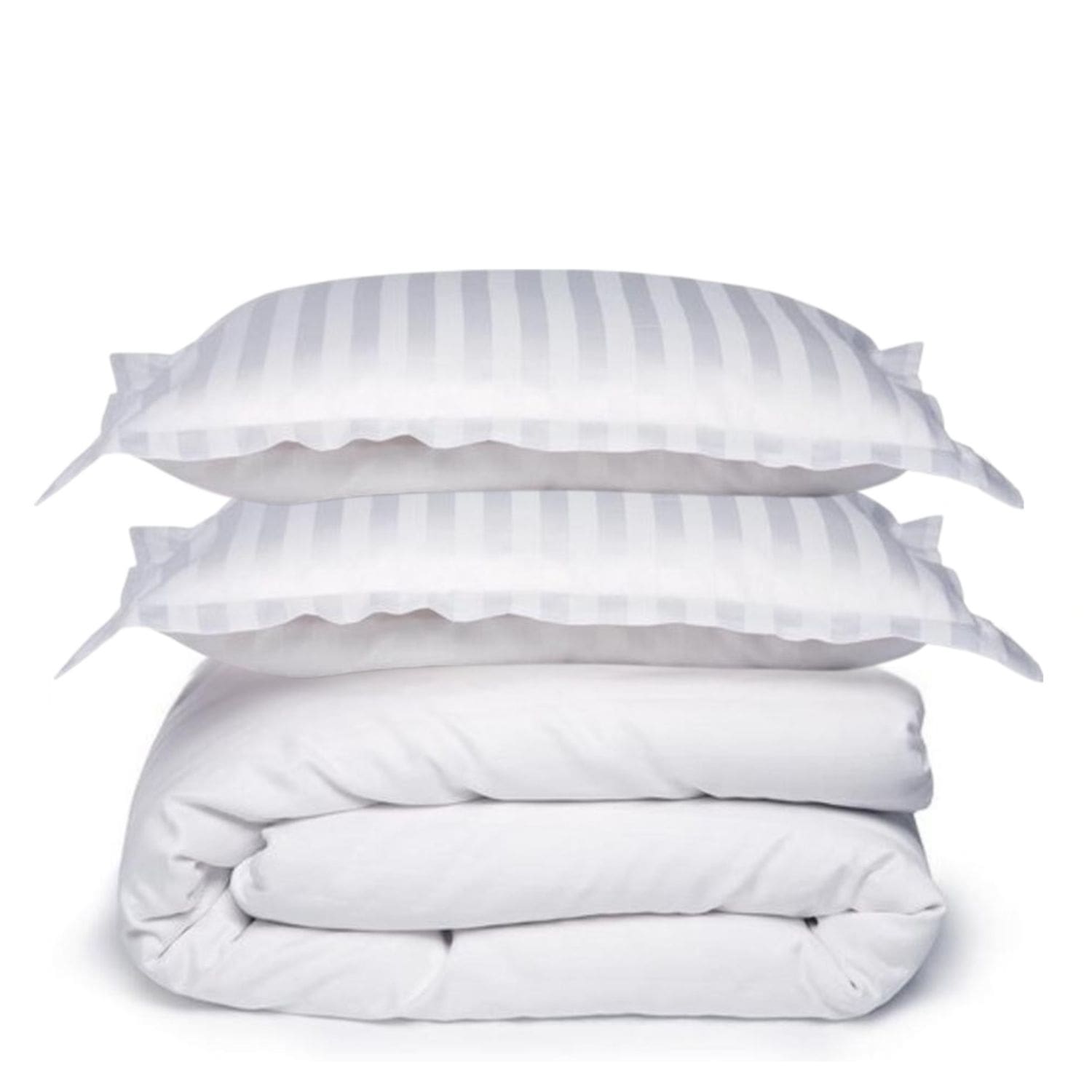 Papillon Satijn Streep Dekbedovertrek Wit – 140×200/220 cm - Afbeelding 3