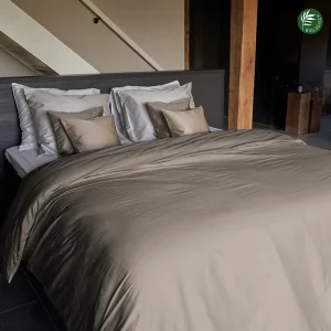 Dekbedovertrek Biologisch Katoen Satijn – Boomschors