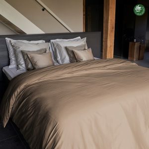 Dekbedovertrek Biologisch Katoen Satijn – Hazelnoot