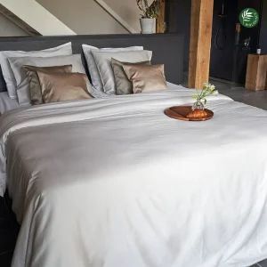 Dekbedovertrek Biologisch Katoen Satijn – Wolwit