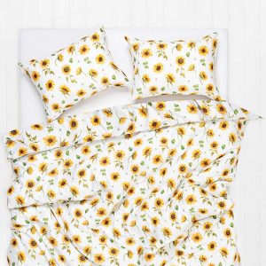 Dekbedovertrek Egyptisch katoen satijn – Sunflower