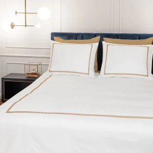 Dekbedovertrek katoen satijn – Mirror Wit