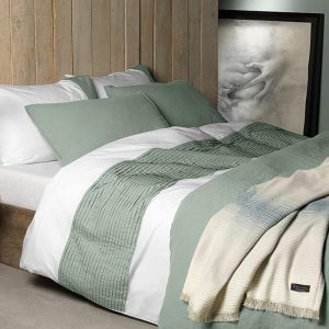 Dekbedovertrek percal katoen – Elements Groen