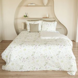 Dekbedovertrek percal katoen – Nature Groen