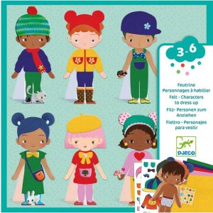Djeco aankleed poppen vilt