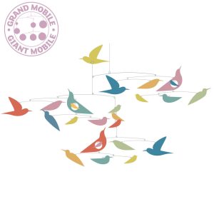 Djeco mobiel gekleurde vogels