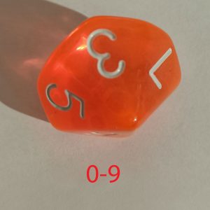 dobbelsteen 10 kantig 0 tot 9