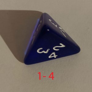 dobbelsteen 4 kantig