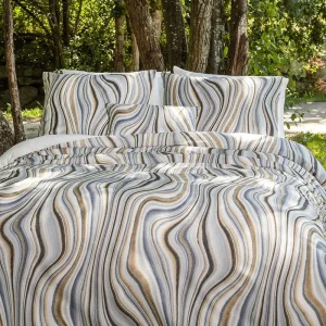 Dekbedovertrek katoen satijn – Costa Nachtblauw