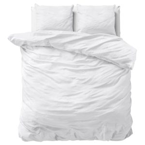 Dreamhouse Dekbedovertrek Stone Washed Wit – 200×200/220 cm